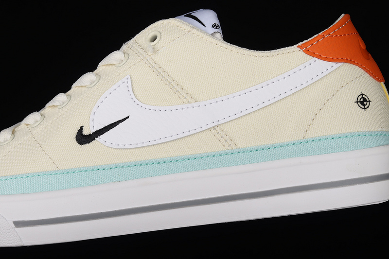 Court Legacy Canvas White/Light Blue/Orange 21