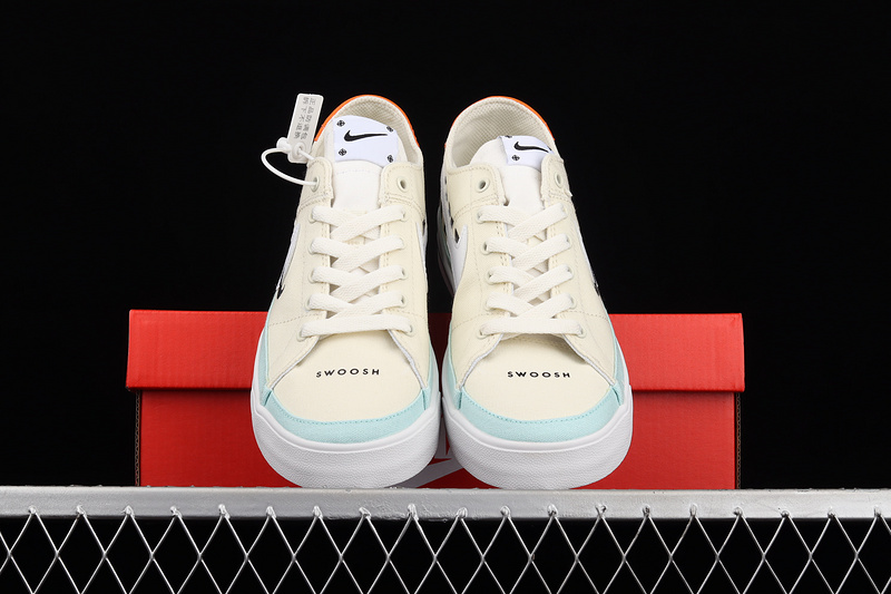 Court Legacy Canvas White/Light Blue/Orange 25