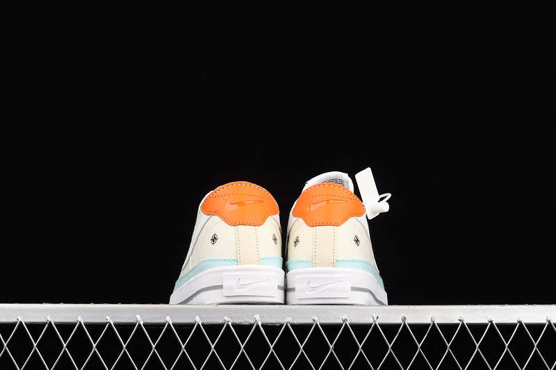 Court Legacy Canvas White/Light Blue/Orange 29