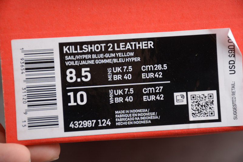 Killshot 2 Leather Sail/Hyper Blue 27