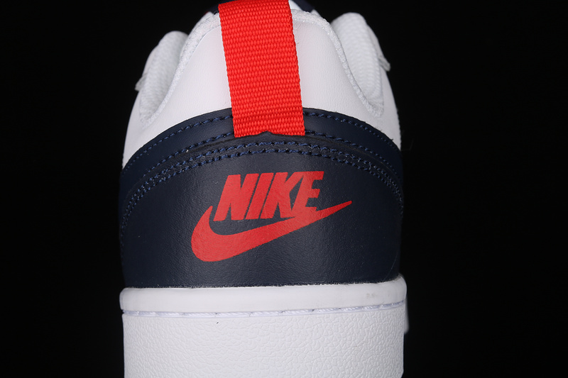 Court Borough Low 2 White/Navy Blue/Red 29