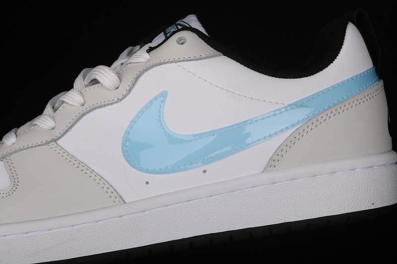 Court Borough Low 2 Gs White/Light Grey/Light Blue 5