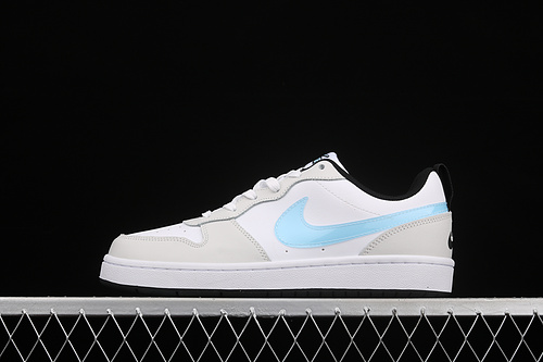 Court Borough Low 2 Gs White/Light Grey/Light Blue 29