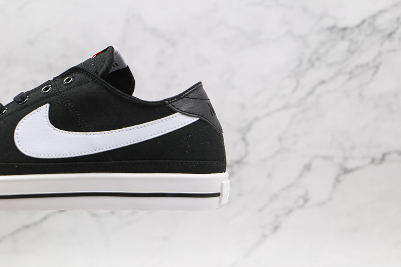 Court Legacy Canvas Shoes Black/Black/White 15