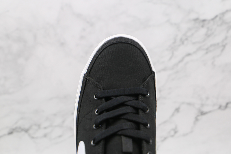 Court Legacy Canvas Shoes Black/Black/White 19