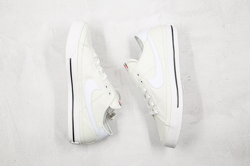 Court Legacy Canvas Shoes White/White/Black 7