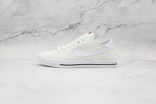 Court Legacy Canvas Shoes White/White/Black 13