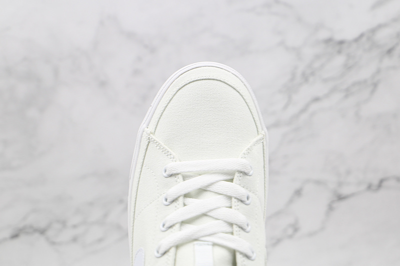 Court Legacy Canvas Shoes White/White/Black 19