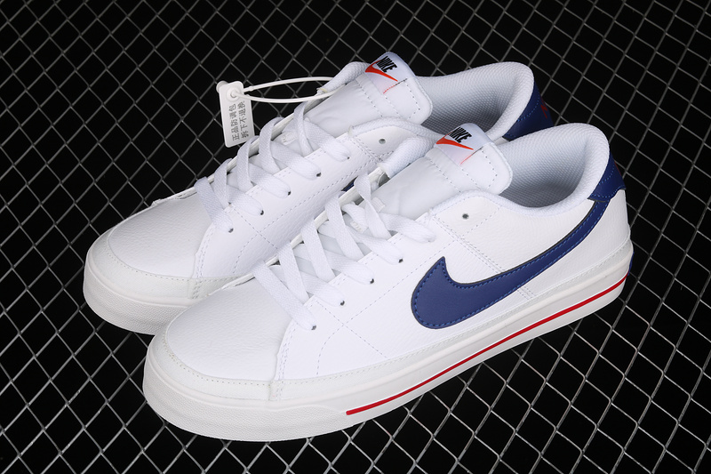 Court Legacy White/Navy Blue/University Red 17