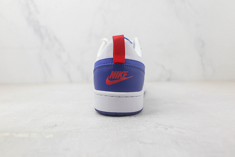 Court Borough Low 2 Gs White/Blue/Red 9