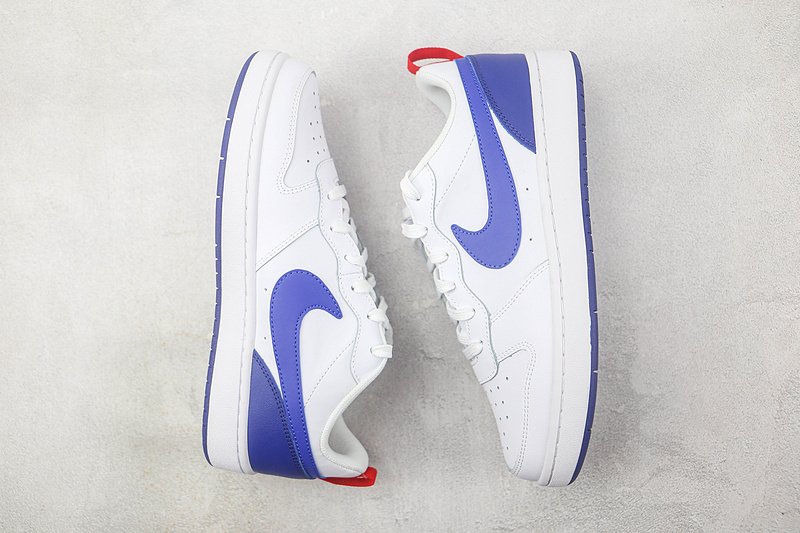 Court Borough Low 2 Gs White/Blue/Red 13