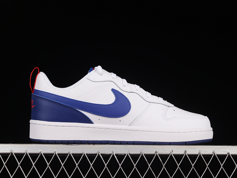 Court Borough Low 2 Gs White/University Red/Deep Royal 5