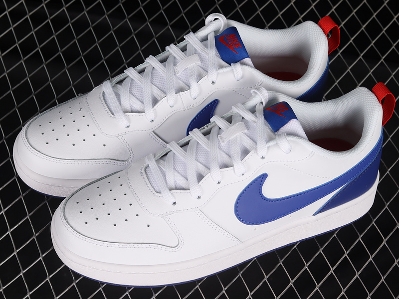 Court Borough Low 2 Gs White/University Red/Deep Royal 15