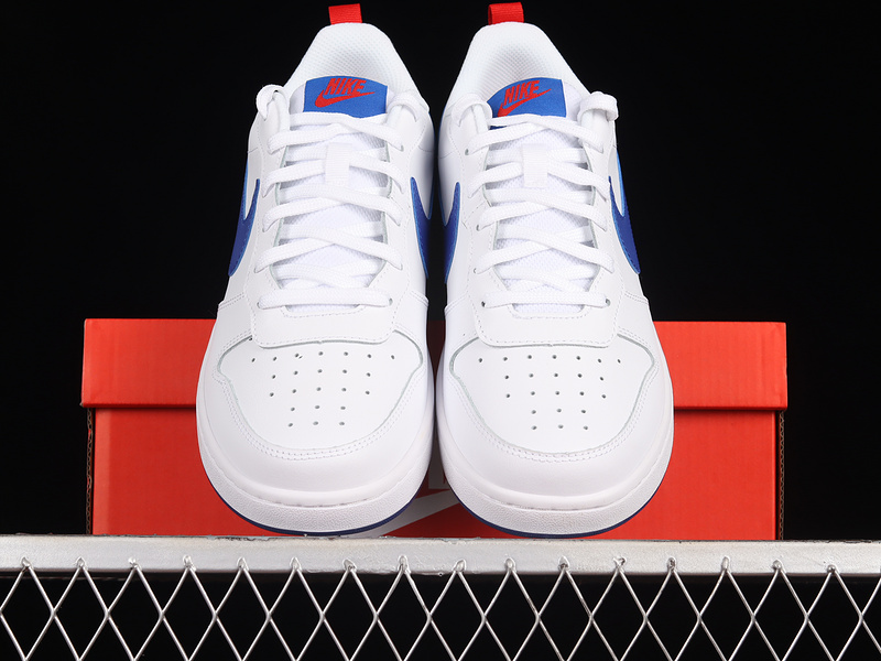 Court Borough Low 2 Gs White/University Red/Deep Royal 27