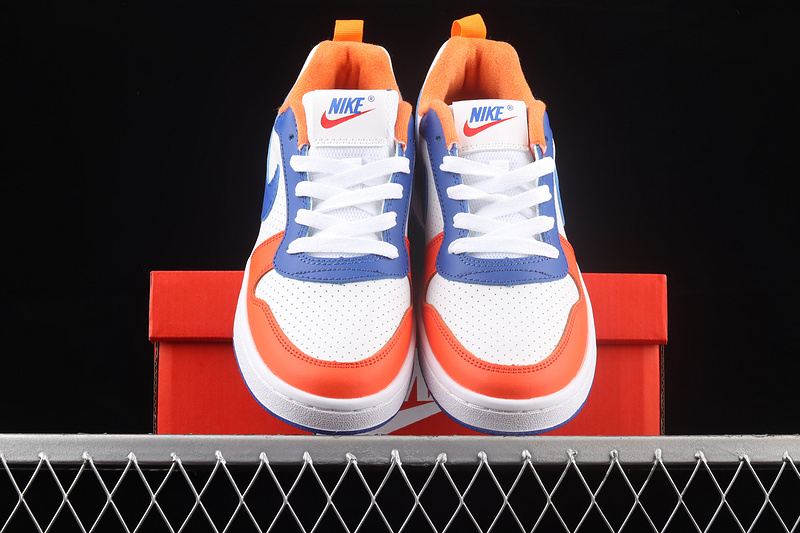 Court Borough Low Gs White/Orange/Blue 7