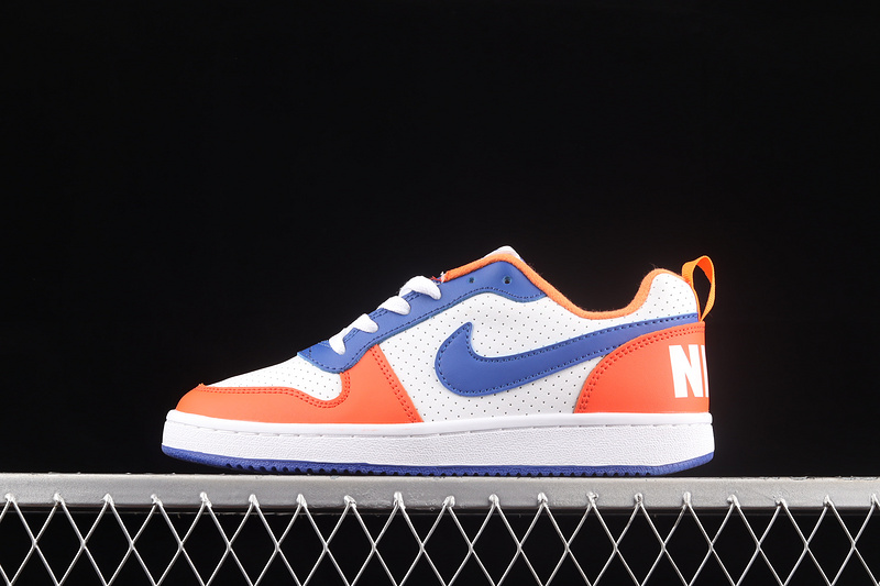 Court Borough Low Gs White/Orange/Blue 9