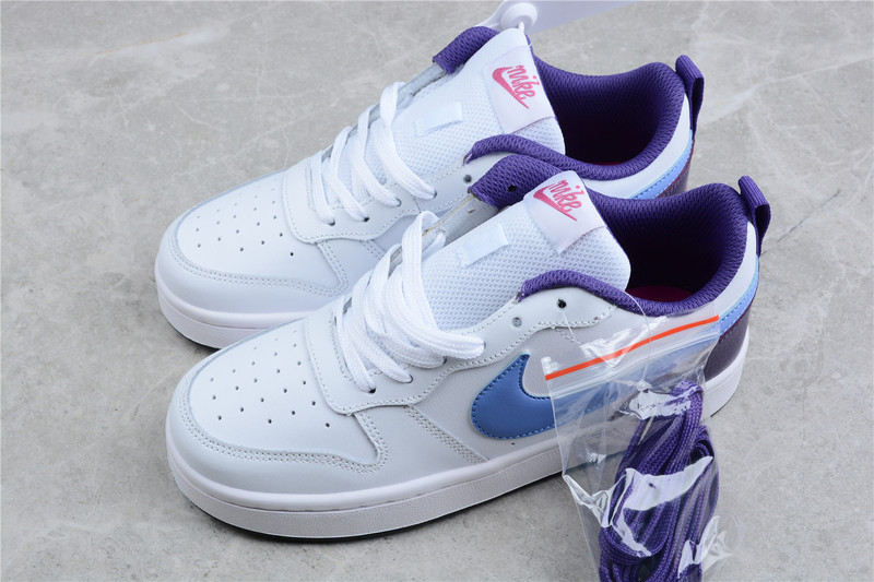 Court Borough Low 2 Gs White/Purple Void/Signal Blue 13