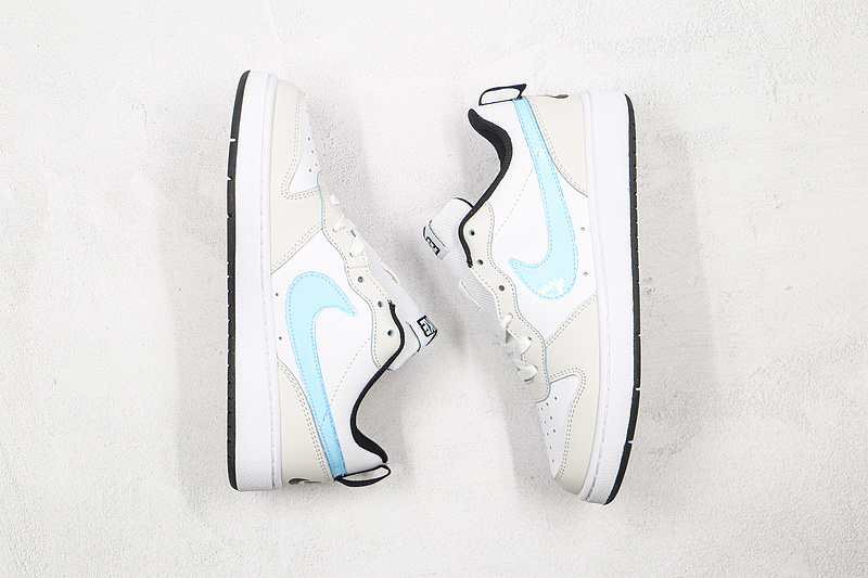 Court Borough Low 2 Se Gs White/Light Blue/Black 3