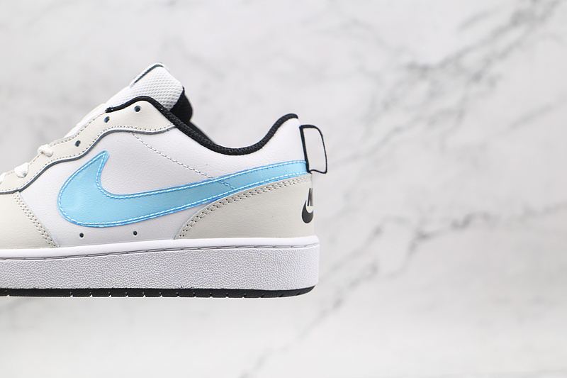 Court Borough Low 2 Se Gs White/Light Blue/Black 7