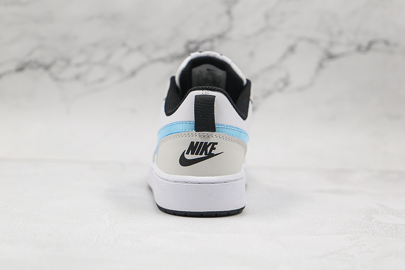 Court Borough Low 2 Se Gs White/Light Blue/Black 9