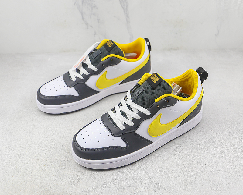 Court Borough Low 2 Se Gs White/Iron Grey/Black/Yellow Strike 13