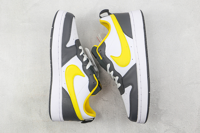 Court Borough Low 2 Se Gs White/Iron Grey/Black/Yellow Strike 15