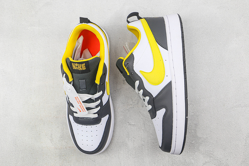 Court Borough Low 2 Se Gs White/Iron Grey/Black/Yellow Strike 17