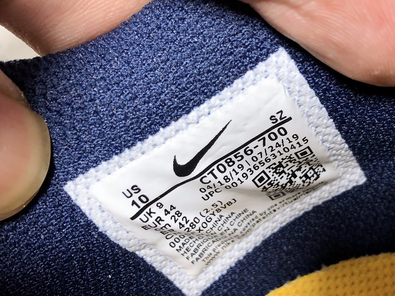 Plus Off-White X Dunk Low University Gold/White/Navy Blue 11