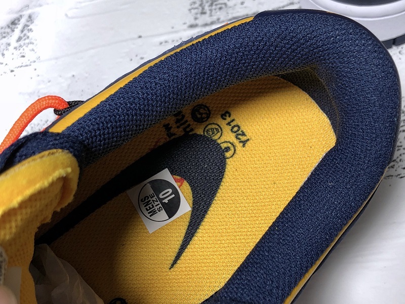 Plus Off-White X Dunk Low University Gold/White/Navy Blue 27