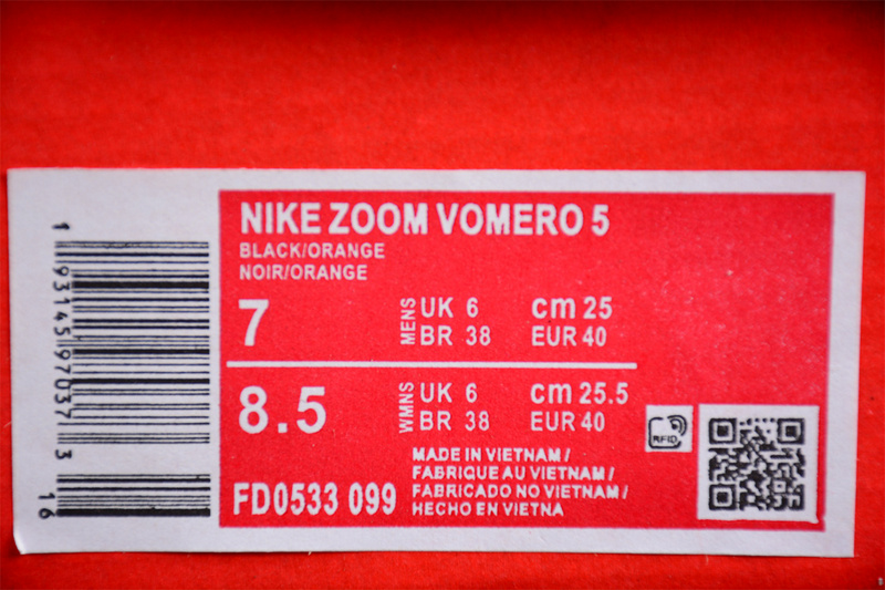 Zoom Vomero 5 Sp Black/Oranage 7