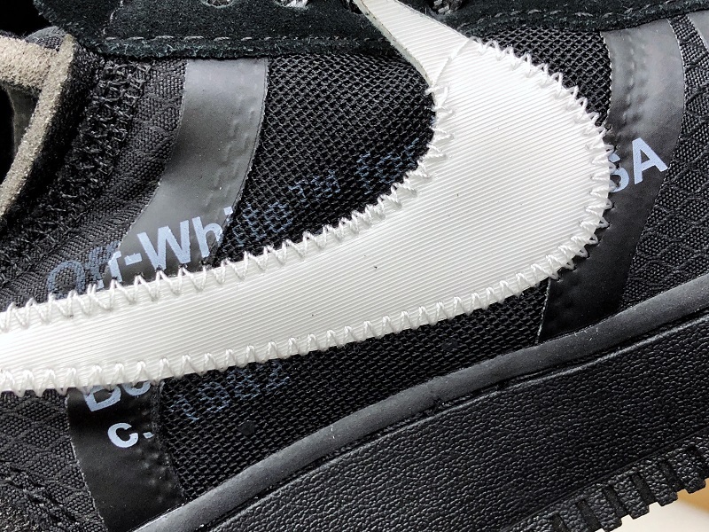 H12 Air Force 1 Low X Ow Black/White-Cone-Black 11