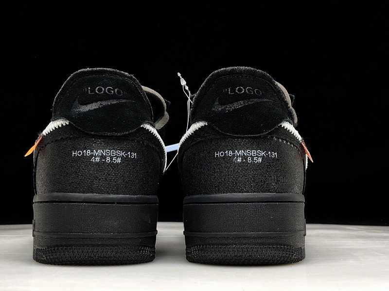 H12 Air Force 1 Low X Ow Black/White-Cone-Black 15