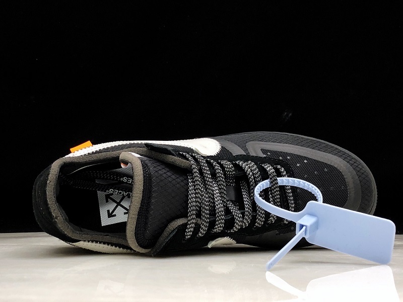 H12 Force 1 Low X Off White Black/White-Cone-Black 3