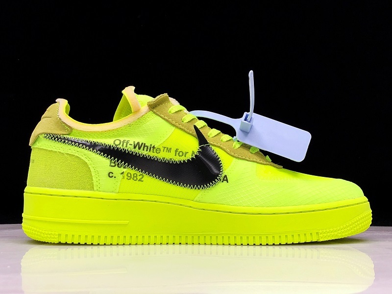 H12 Air Force 1 Low X Ow Volt/Hyper Jade-Cone-Black 3