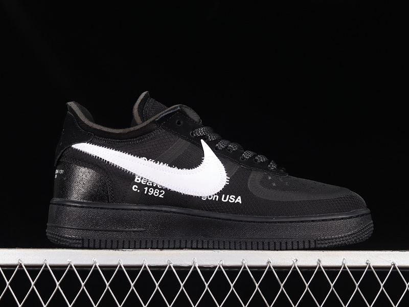 Off-White X Air Force 1 Low Black/White-Cone-Black 11