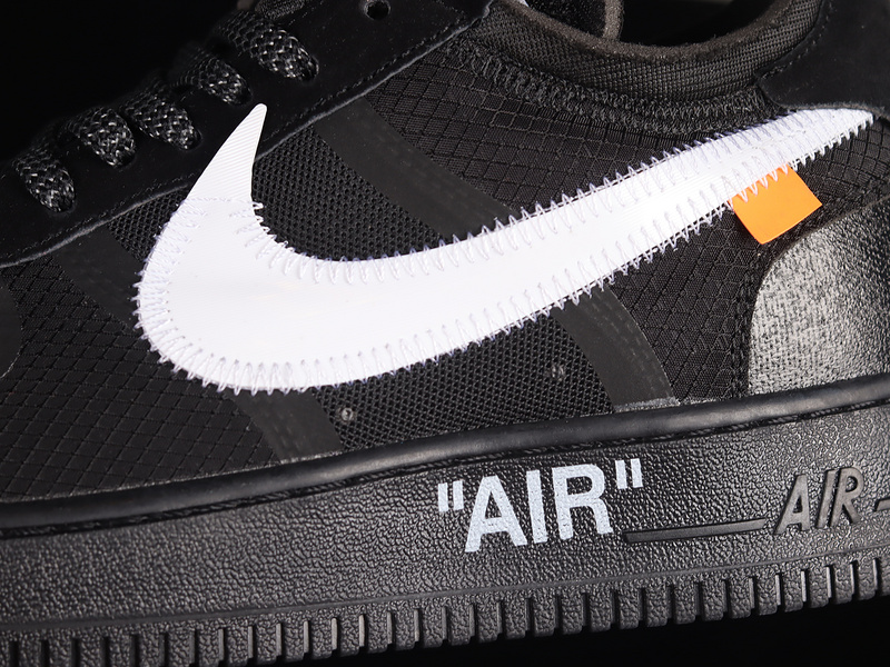 Off-White X Air Force 1 Low Black/White-Cone-Black 17