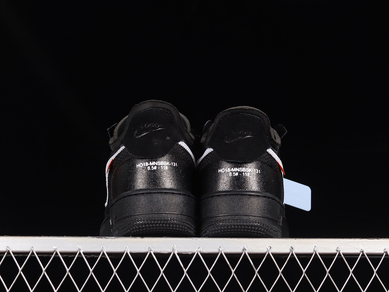 Off-White X Air Force 1 Low Black/White-Cone-Black 21