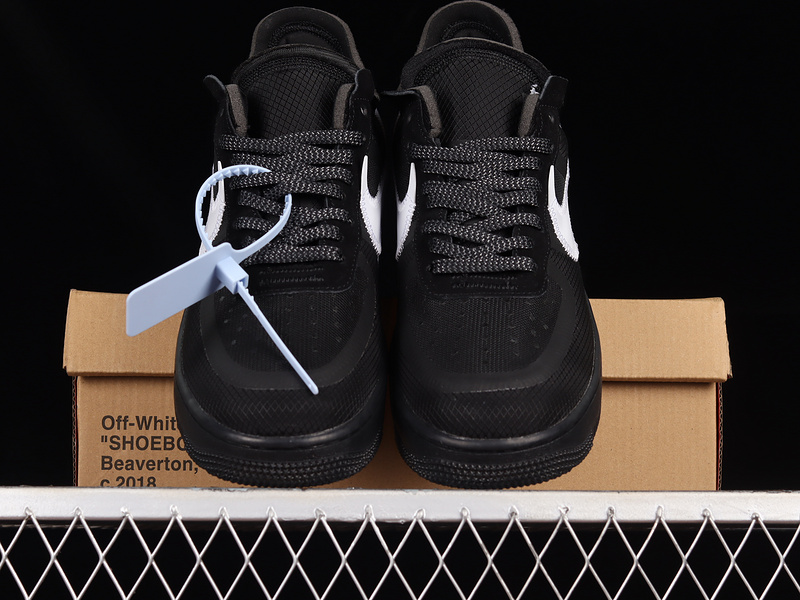 Off-White X Air Force 1 Low Black/White-Cone-Black 25