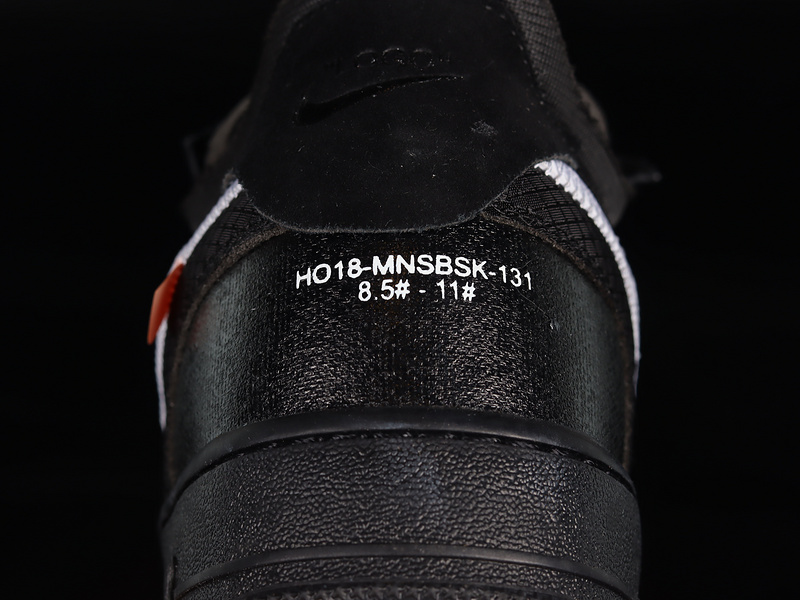 Off-White X Air Force 1 Low Black/White-Cone-Black 29