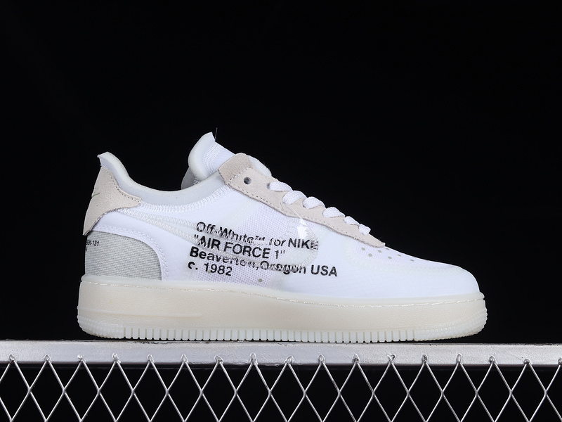 Off-White X Air Force 1 Low The Ten White/White-Sail 3