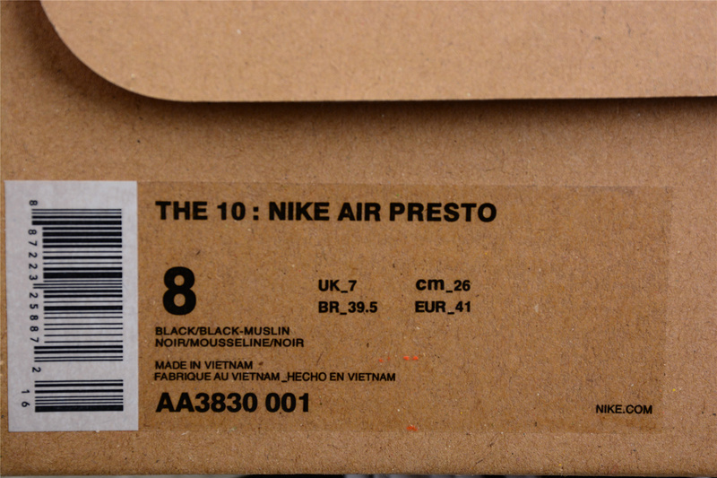 Ow X Air Presto The Ten Black/Black-Muslin 19