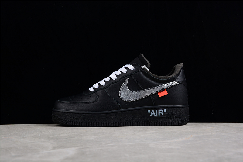 Ow X Air Force 1 Low 07 Moma Black/Metallic Silver 5