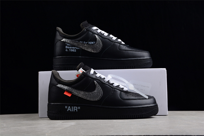 Ow X Air Force 1 Low 07 Moma Black/Metallic Silver 7