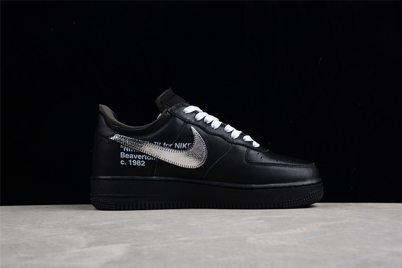 Ow X Air Force 1 Low 07 Moma Black/Metallic Silver 15