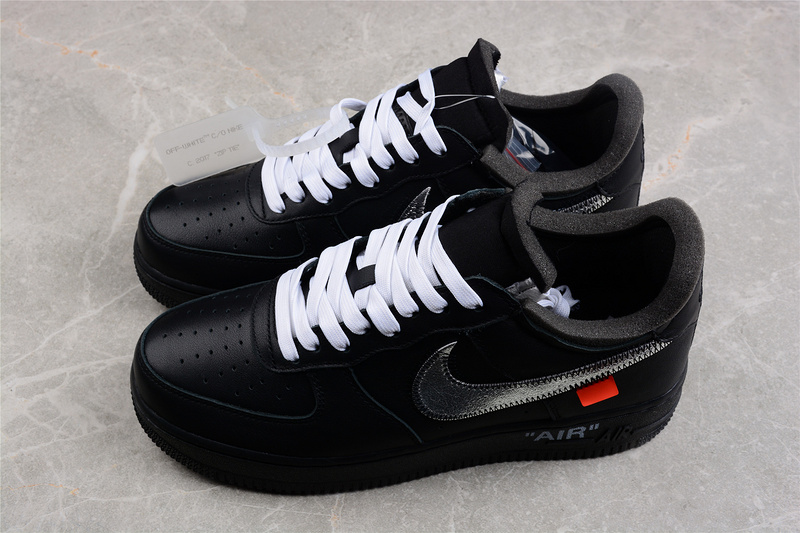 Ow X Air Force 1 Low 07 Moma Black/Metallic Silver 21