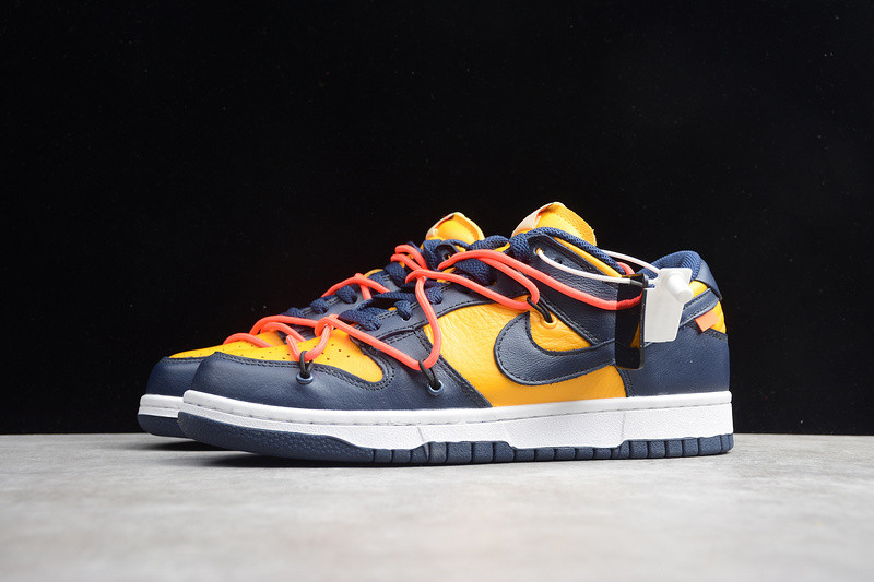 Gz Off-White X Dunk Low University Gold/Midnight Navy 7