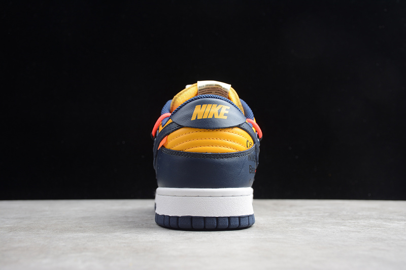 Gz Off-White X Dunk Low University Gold/Midnight Navy 25