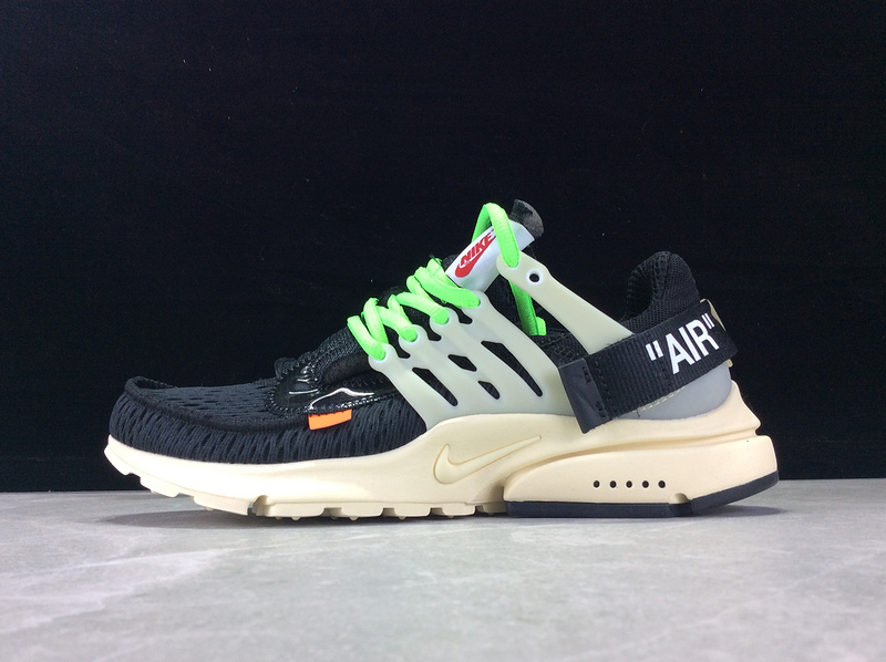 Air Presto X Ow Black/Black-White/Green 15