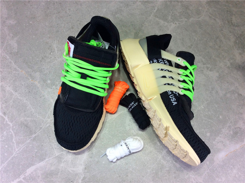 Air Presto X Ow Black/Black-White/Green 21