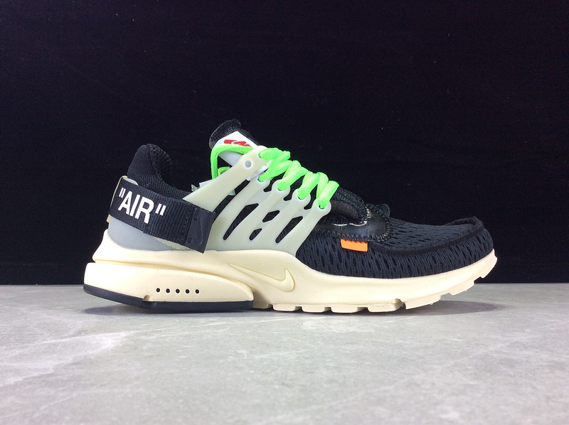 Air Presto X Ow Black/Black-White/Green 31